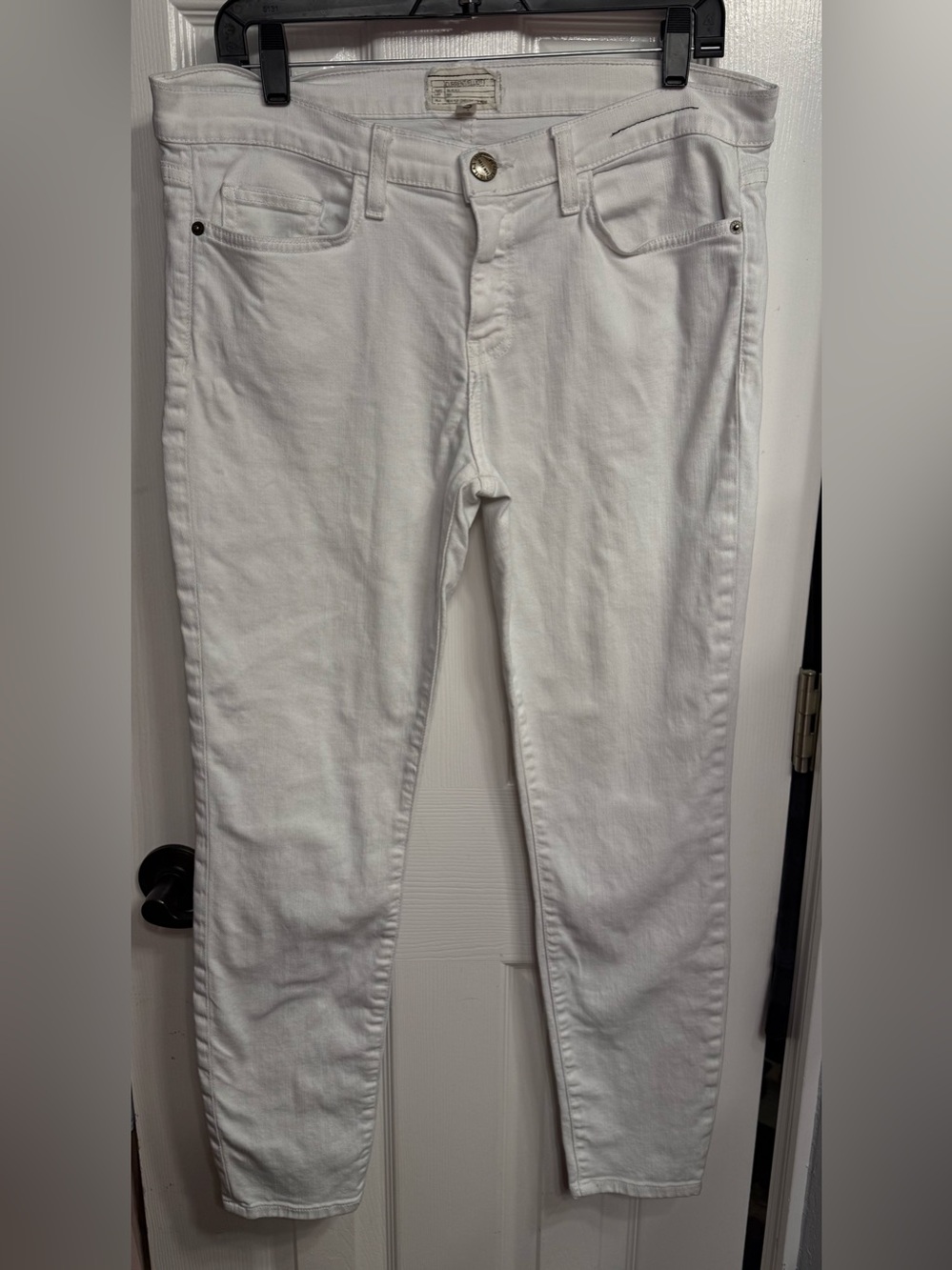 Current/Elliott Women's White Skinny Jeans
